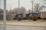 CSX SD40-2 and ES40DC leading a train